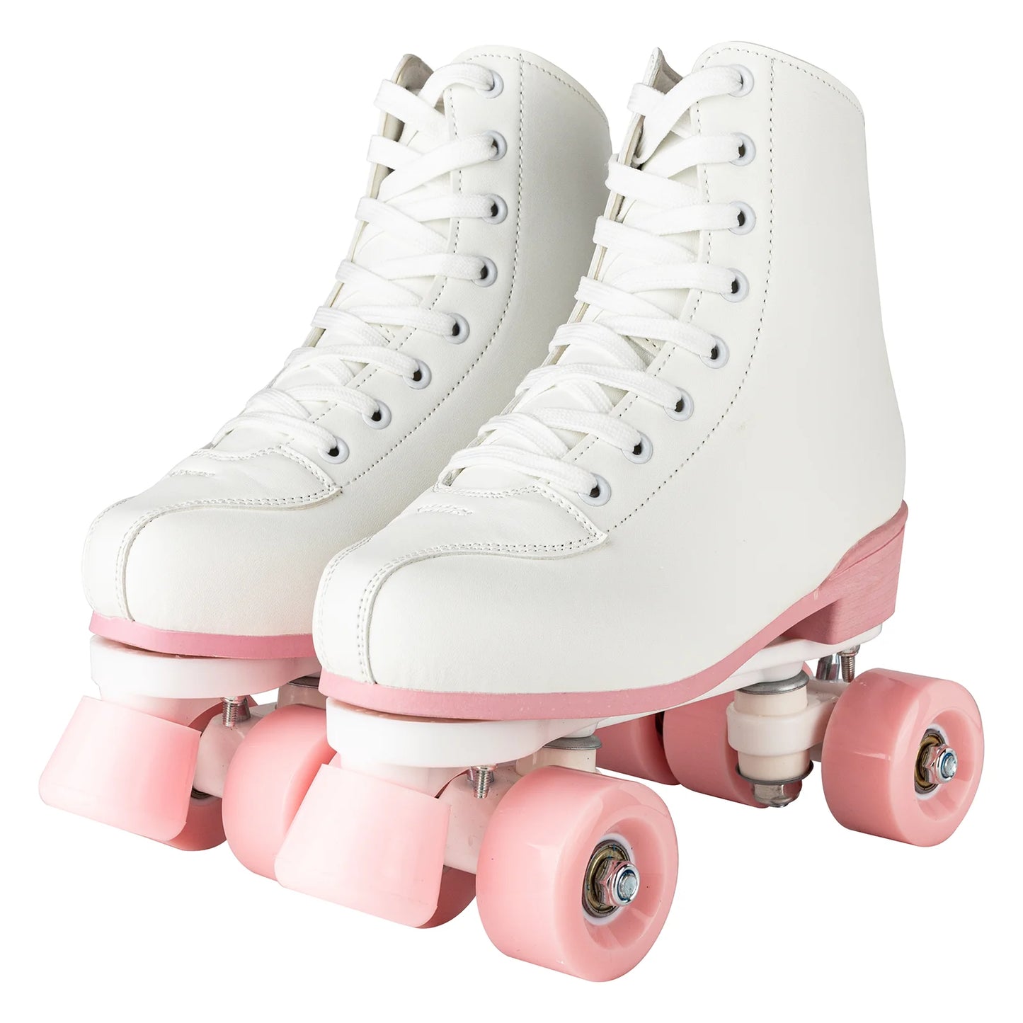 Roller Skates Shoes Adult Outdoor Sneakers Size 35-40 PU Leather Roller Skates Skating Shoes Training 4 Wheels Quad Sneakers