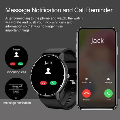 Smart watch, wireless calling, multi -Sport mode, calling reminder and rejection, SMS reminder, for iPhone/Andriod