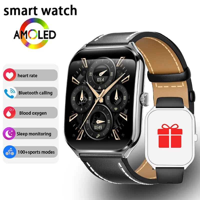 Xiaomi 2026 Ultra Thin Smart Watch men 1.96" AMOLED 360*360 HD Pixel Display Always Show Time Call Smartwatch Ladies For huawei