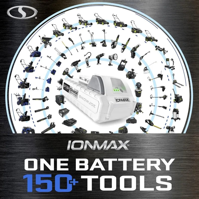 Snow Joe Electric Snow Blower, Push hrower for Driveway Snow Removal, Blue