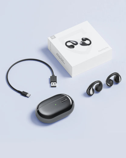 SoundPEATS PearlClip Pro Bluetooth 5.4 Opean-Ear Earbuds Wireless Earphones Multipoint Connection Clip on Headphones with Mic