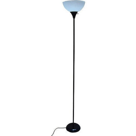 71 Inch Modern Black Floor Lamp 3 Way Switch Plastic Shade Ideal Living Room Bedroom Office College Dorm