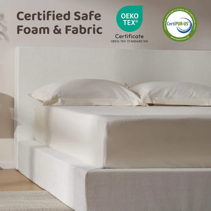 Cloud Upholstered King Bed Frame with Headboard, 5 Inch Foam Padded Platform, No Box Spring, Easy Assembly,Customized