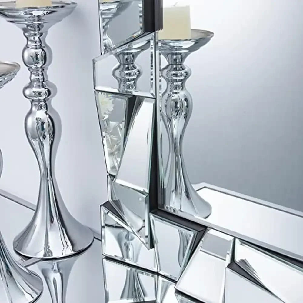 Decorative Wall Mirror 36" x 24" with Uneven Glass Frame Beveled Edge Environmentally-friendly Large Modern Mirror Bathroom