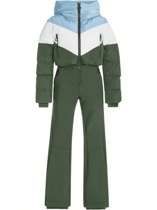 Fisoew thermal Snowsuit For Women Waterproof One Piece Ski Suit Cold Weather Outdoor Gear  Winter Ski Wear  Winter Snowboarding