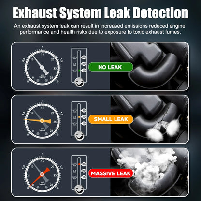 FOXWELL SD203 Automotive EVAP Smoke Leak Detector 12V Built-in Air Pump Vacuum Leak Detection Pipe Leakage Diagnostic Tester