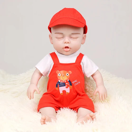 Herpinker 47cm 3KG Full Silicone Reborn Baby 18.5inch Baby Girl Boy Doll Toys Soft Silicone Realistic Toys Bebe Children Gift