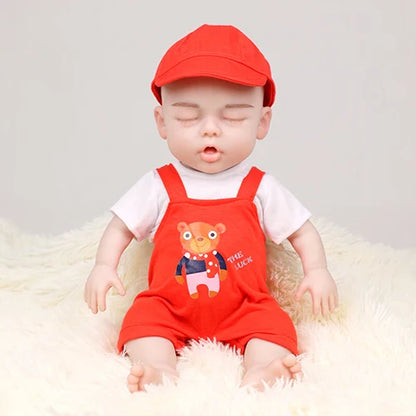 Herpinker 47cm 3KG Full Silicone Reborn Baby 18.5inch Baby Girl Boy Doll Toys Soft Silicone Realistic Toys Bebe Children Gift