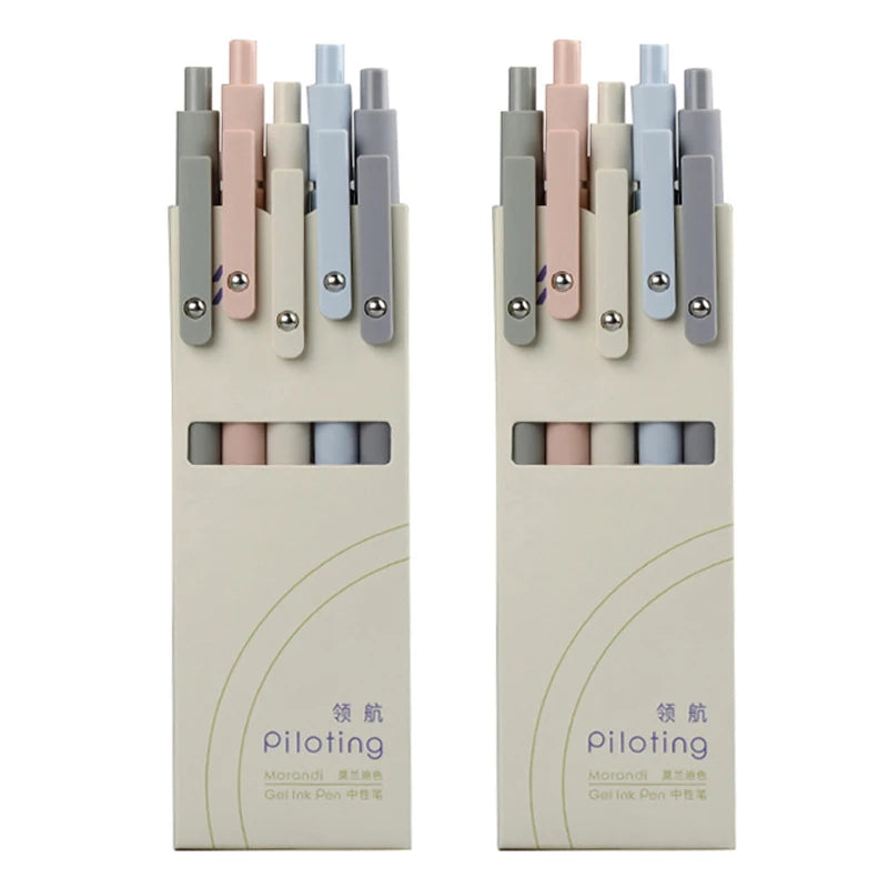 Piloting Morandi Colour Gel Pens Soft Touch Quick Dry Smooth 0.5mm Gel Ink Pen For School Student Writing Stationery Supplies