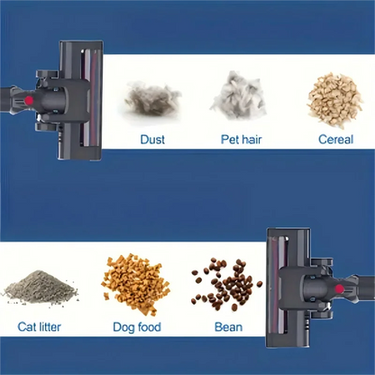 New Powerful Cordless Vacuum Cleaner Convenient Battery Charging V-shaped Anti-tangle