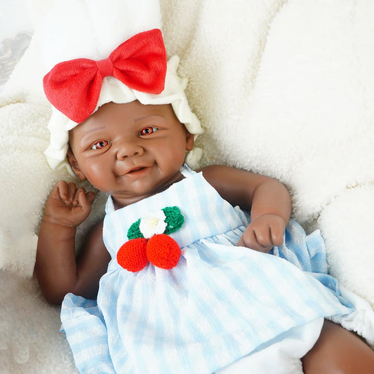 Artificial Soft Full Body Platinum Silicone Painted Reborn Doll Girl Handmade 18.31 Inch Solid Color Newborn Dummy Boy Suitable