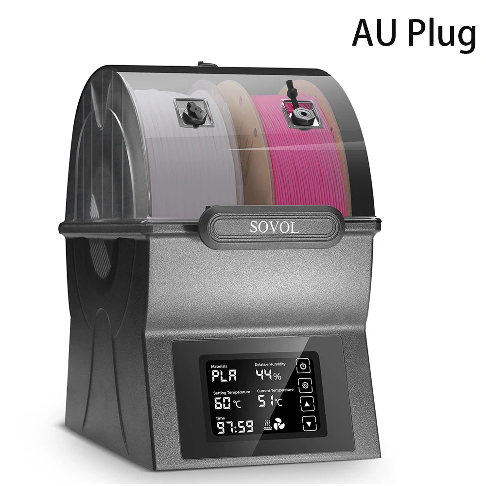 Sovol Filament Dryer SH02 Dry Box Filament Sealed Storage Box 3D Printer Spool Holder with PTC Heater Filament Dehydrator