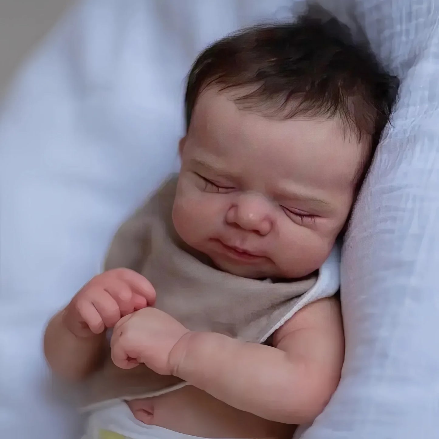 Risbecko 19 inch Already Painted Finished Reborn Baby Doll - Handmade Reborn Preemie Baby Newborn Kids Toy Gift Girl Dolls