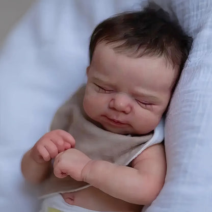 Risbecko 19 inch Already Painted Finished Reborn Baby Doll - Handmade Reborn Preemie Baby Newborn Kids Toy Gift Girl Dolls