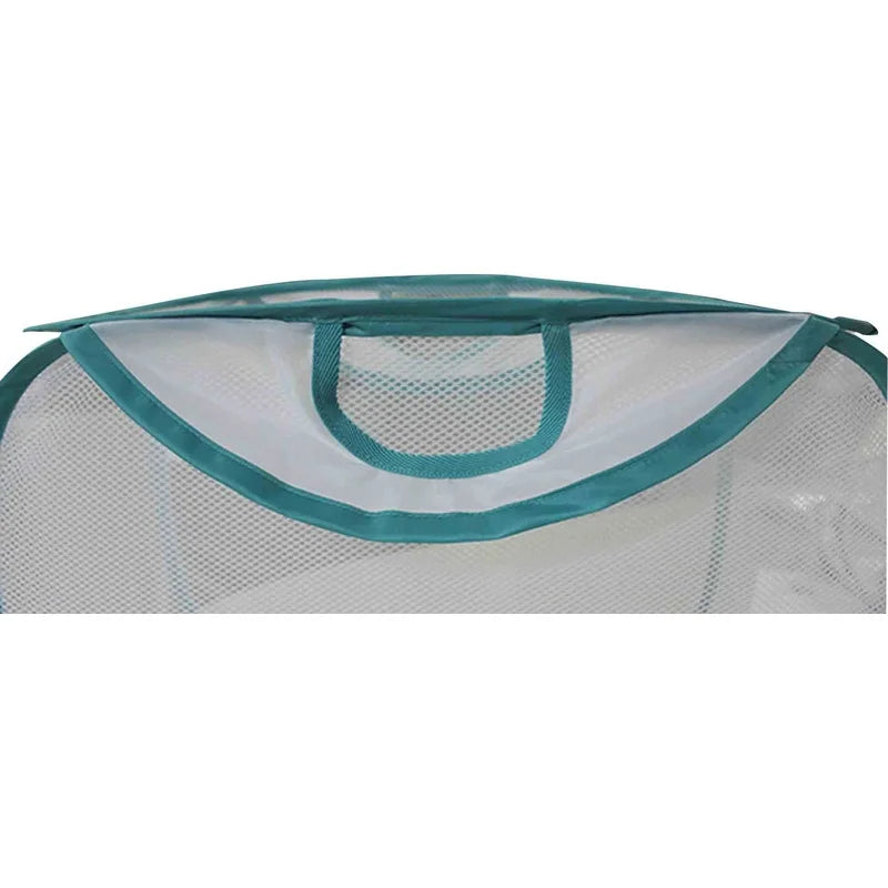 4 Pack Collapsible Pop Up Laundry Hamper Mesh Basket Ventilated Heavy Duty Carry Handles Storage Solution Clothes Toys Household