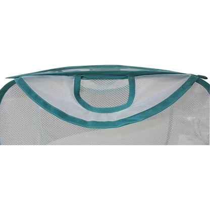 4 Pack Collapsible Pop Up Laundry Hamper Mesh Basket Ventilated Heavy Duty Carry Handles Storage Solution Clothes Toys Household