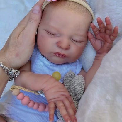 21inch 52cm Already Painted Finished Reborn Baby Doll Laura Handmade Reborn Preemie Baby Newborn Kids Toy Figure Gift Girl Dolls