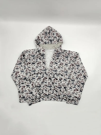 Women Camo Hoodie Oversized Quarter Zip Pullover Leopard Print Patchwork Hoodies