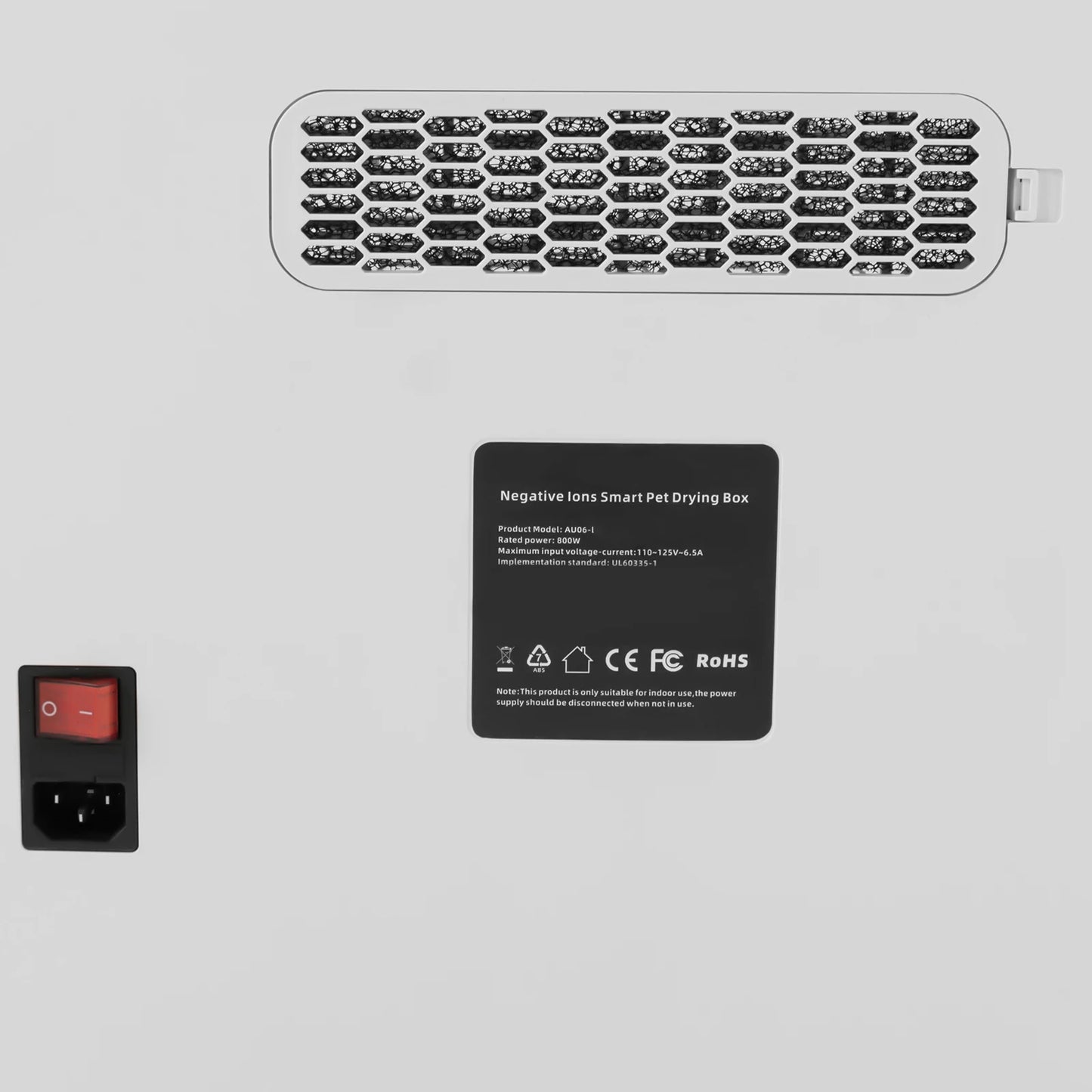 71 L / 64.47 Qt Pet Dryer Box, 1-4 Gears Speed Adjustable, Quiet Smart Drying Blower for 2-3 Cats & Small Dogs 110-125V