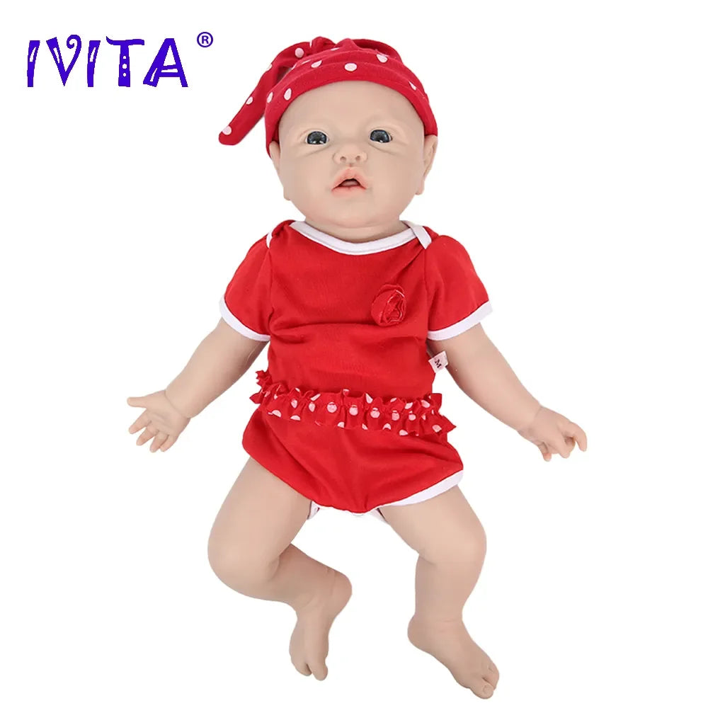 IVITA Authentic 100% Silicone Painted Reborn Baby Dolls Shipped from USA Warehouse Realistic Baby Dolls for Kids Christmas Toys