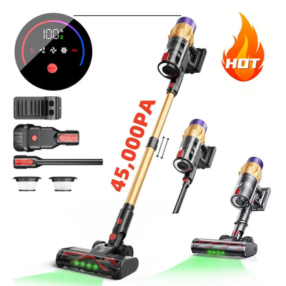 Wireless Vacuum Cleaner 550W 45KPA Strong Suction Portable Dust Cleaning Machine 1.2L Dust Cup Home  Cleaner