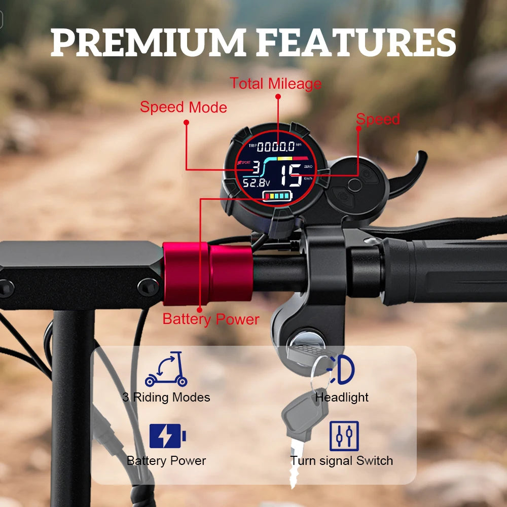 FREEBOY J11PLUS/J11MAX/J01 1200/800W Off-road Electric Scooter with Seat, 1-year Quality Guarantee Foldable Commuting E-scooter