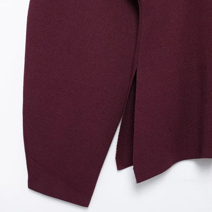 CLAZZAA Women Fashion Solid Single Breasted Knitted Sweater Vintage V-Neck Long Sleeves Female Chic Lady Outfits