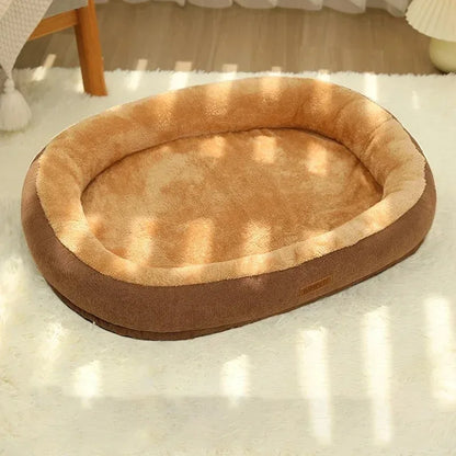 Warm Puppy Bed for Winter Cats Plush Goods Fluffy Beds Pet Accessories Houses Cushions Habitats Dog Mat Basket Supplies Kitten