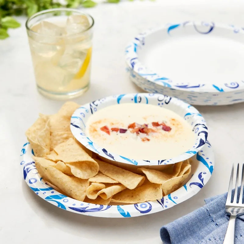 300 Everyday 8.5" Disposable Paper Plates for Party Parties