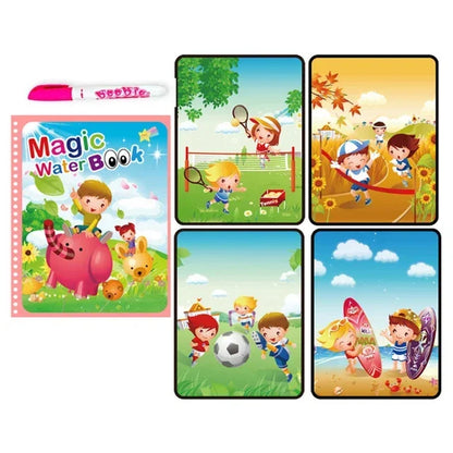 Drawing Coloring Books for Kids Magic Water Book with Pen 2 To 4 Years Old Children Learning  Education Toy Baby Montessori Toys