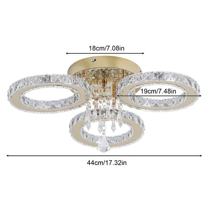 VETRULUS Led Ceiling Light Modern Home Decoration Crystal Chandelier Luxury Living Room Dining Gold Ceiling Lamp lighting