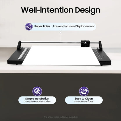 24-inch Precision Rotary Paper Cutter Trimmer with Blade Changing Tool and 2 Blades(One is Preinstalled) for photo sticker shops