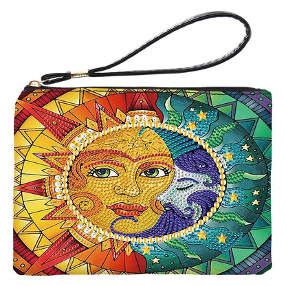 PU Partial Special Shaped Cartoon DIY Diamond Painting Wallet Purse Diamond Art Storage Clutch Purse Female Makeup Bag