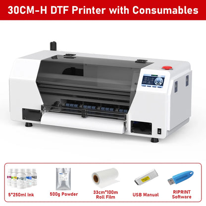 US EU Stock DTF Printer for Textile Printing A3 A4 UV Printer Epson L805 XP600 Direct to Film A3 A4 DTF T-shirt Printing Machine