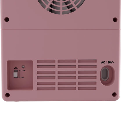 Retro Mini Fridge 4L/6Can Dual-use Low Noise Refrigerator Cooler Makeup Skincare Portable Fridge for Home Dorm Gift